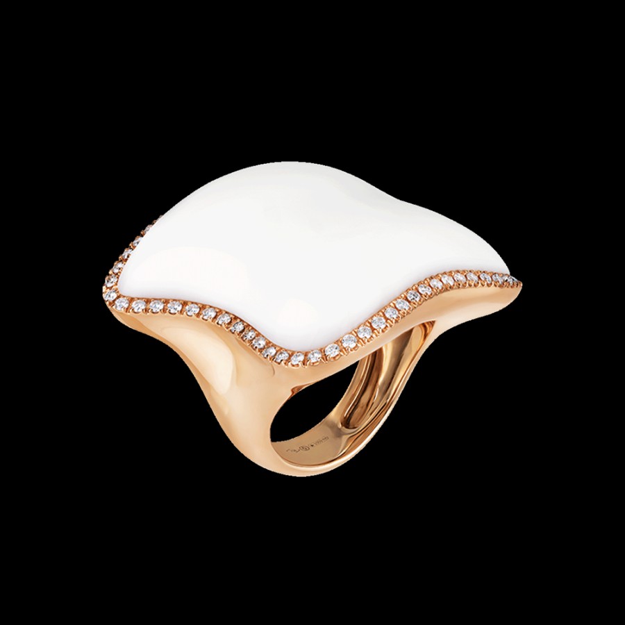 Jewelry Chantecler | Anello Enchante In Oro Rosa 18Kt, Diamanti E Kogolong Cod.41236