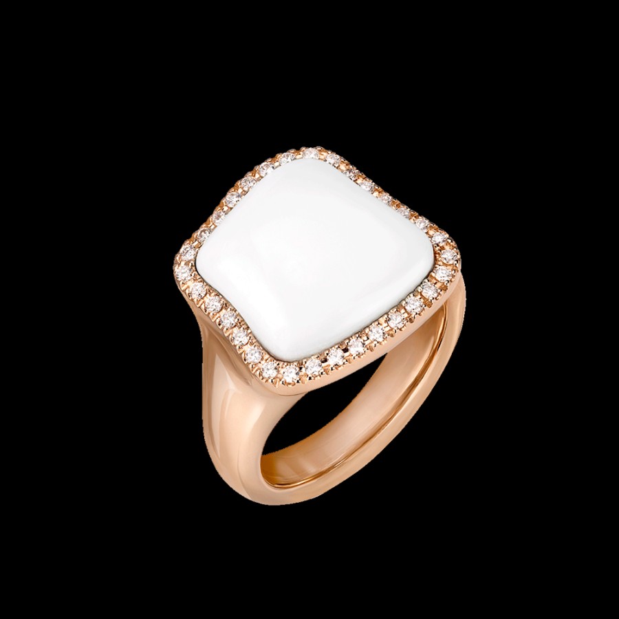 Jewelry Chantecler | Anello Enchante In Oro Rosa 18Kt, Diamanti E Kogolong Cod.41755