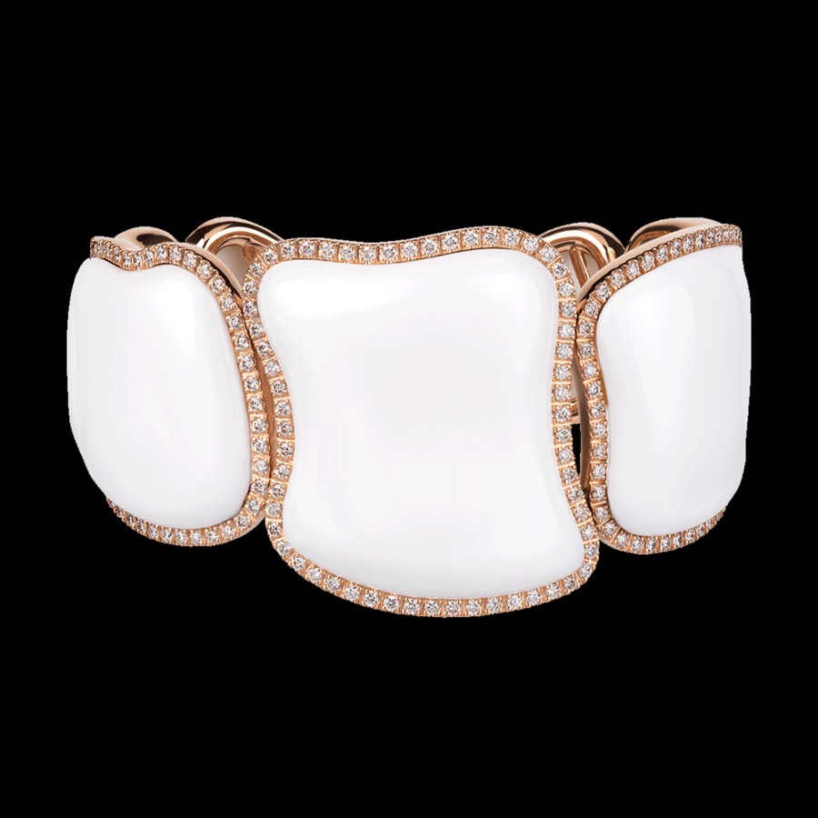 Jewelry Chantecler | Bracciale Enchante In Oro Rosa 18Kt, Diamanti E Kogolong Cod.41676