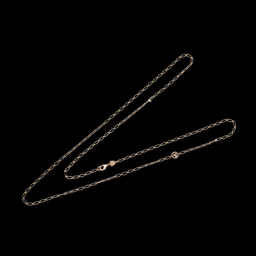 Jewelry Chantecler | Catena Lucchetti 90 Cm In Oro Rosa 9Kt Cod.38062