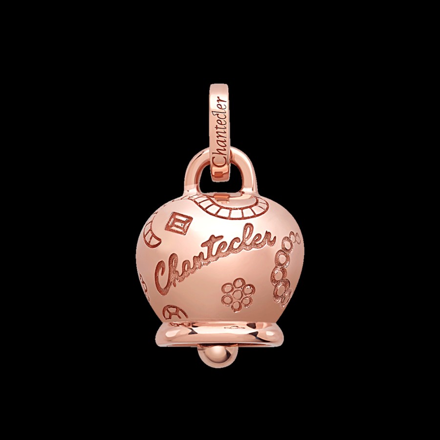 Jewelry Chantecler | Ciondolo Campanella Suamem Grande In Oro Rosa 9Kt Cod.40592