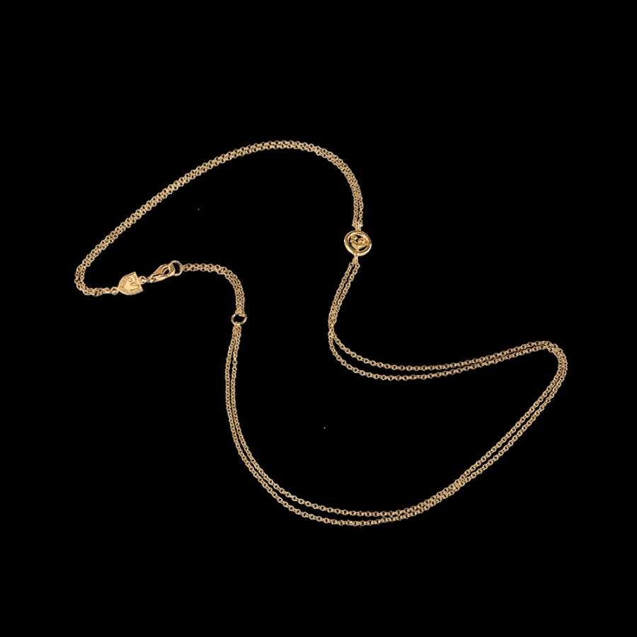 Jewelry Chantecler | Catena Doppia 45Cm In Oro Giallo 18Kt Cod.29602