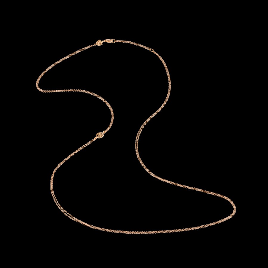 Jewelry Chantecler | Catena Doppia 80Cm In Oro Rosa 18Kt Cod.29597