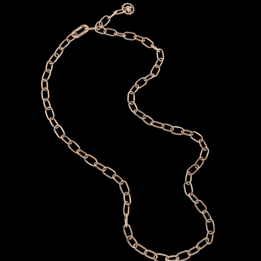 Jewelry Chantecler | Catena 60Cm Maglie Ovali In Oro Rosa 9Kt Cod.42673